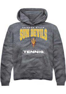 Summit Sportswear Arizona State Sun Devils Mens Charcoal Tennis Long Sleeve Hoodie
