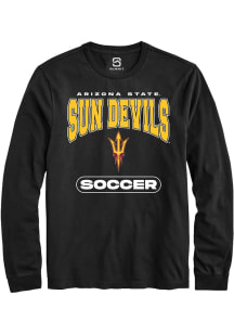Summit Sportswear Arizona State Sun Devils Black Soccer Long Sleeve T Shirt