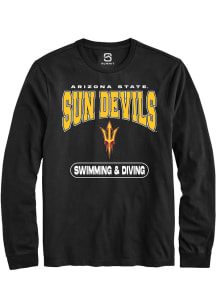 Summit Sportswear Arizona State Sun Devils Black Swimming and Diving Long Sleeve T Shirt