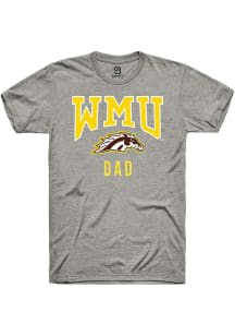 Summit Sportswear Western Michigan Broncos Grey Dad Short Sleeve T Shirt