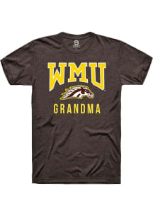 Summit Sportswear Western Michigan Broncos Brown Grandma Logo Short Sleeve T Shirt