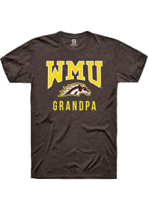 Summit Sportswear Western Michigan Broncos Brown Grandpa Logo Short Sleeve T Shirt