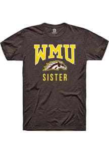 Summit Sportswear Western Michigan Broncos Brown Sister Logo Short Sleeve T Shirt