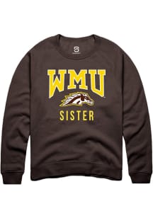 Summit Sportswear Western Michigan Broncos Mens Brown Sister Long Sleeve Crew Sweatshirt