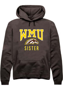 Summit Sportswear Western Michigan Broncos Mens Brown Sister Long Sleeve Hoodie