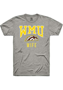 Summit Sportswear Western Michigan Broncos Grey Wife Short Sleeve T Shirt