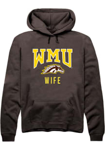 Summit Sportswear Western Michigan Broncos Mens Brown Wife Long Sleeve Hoodie