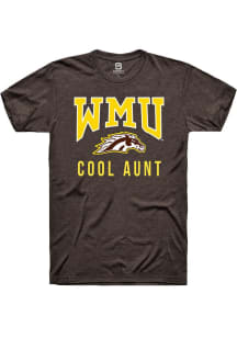Summit Sportswear Western Michigan Broncos Brown Cool Aunt Logo Short Sleeve T Shirt