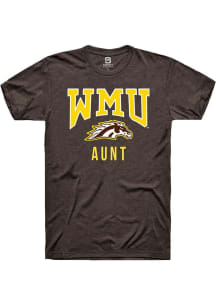 Summit Sportswear Western Michigan Broncos Brown Aunt Logo Short Sleeve T Shirt