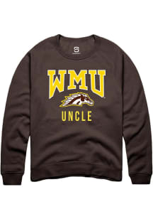 Summit Sportswear Western Michigan Broncos Mens Brown Uncle Long Sleeve Crew Sweatshirt
