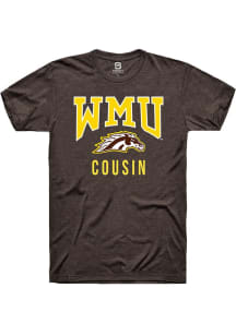 Summit Sportswear Western Michigan Broncos Brown Cousin Logo Short Sleeve T Shirt