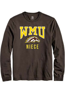Summit Sportswear Western Michigan Broncos Brown Niece Long Sleeve T Shirt