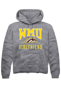Summit Sportswear Western Michigan Broncos Mens Grey Girlfriend Long Sleeve Hoodie