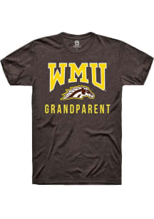 Summit Sportswear Western Michigan Broncos Brown Grandparent Logo Short Sleeve T Shirt