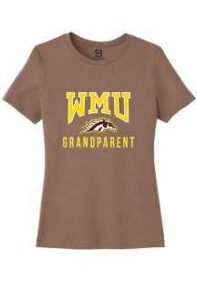 Summit Sportswear Western Michigan Broncos Womens Brown Grandparent Short Sleeve T-Shirt