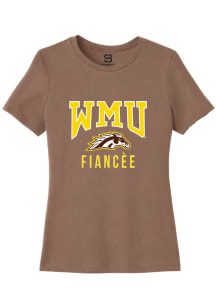 Summit Sportswear Western Michigan Broncos Womens Brown Fiancée Short Sleeve T-Shirt