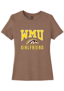 Summit Sportswear Western Michigan Broncos Womens Brown Girlfriend Short Sleeve T-Shirt