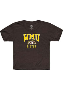 Summit Sportswear Western Michigan Broncos Youth Brown Sister Short Sleeve T-Shirt