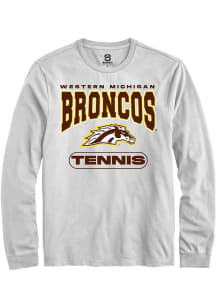Summit Sportswear Western Michigan Broncos White Tennis Long Sleeve T Shirt