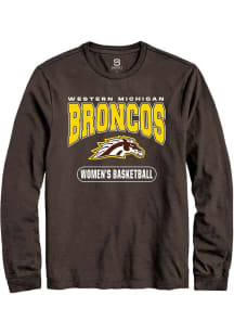 Summit Sportswear Western Michigan Broncos Brown Womens Basketball Long Sleeve T Shirt