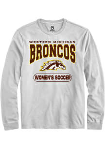 Summit Sportswear Western Michigan Broncos White Womens Soccer Long Sleeve T Shirt