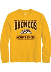 Summit Sportswear Western Michigan Broncos Gold Womens Soccer Long Sleeve T Shirt