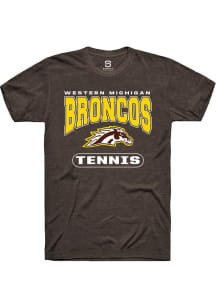 Summit Sportswear Western Michigan Broncos Brown Tennis Short Sleeve T Shirt