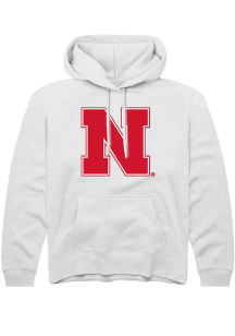 Summit Sportswear Nebraska Cornhuskers Youth White Primary Logo Long Sleeve Hoodie
