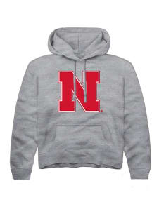 Summit Sportswear Nebraska Cornhuskers Youth Grey Primary Logo Long Sleeve Hoodie