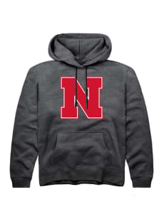 Summit Sportswear Nebraska Cornhuskers Youth Charcoal Primary Logo Long Sleeve Hoodie
