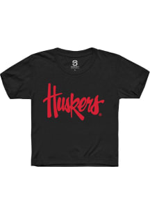 Summit Sportswear Nebraska Cornhuskers Youth Black Alt Logo Short Sleeve T-Shirt