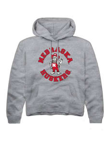 Summit Sportswear Nebraska Cornhuskers Youth Grey Circle Long Sleeve Hoodie