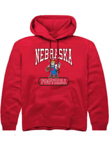 Summit Sportswear Nebraska Cornhuskers Youth Red Herbie Pill Long Sleeve Hoodie