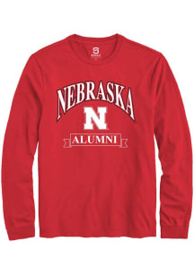 Summit Sportswear Nebraska Cornhuskers Red Alumni Banner Long Sleeve T Shirt