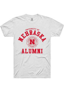 Summit Sportswear Nebraska Cornhuskers White Alumni Arch Short Sleeve T Shirt