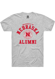 Summit Sportswear Nebraska Cornhuskers Ash Alumni Arch Short Sleeve T Shirt
