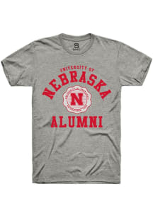 Summit Sportswear Nebraska Cornhuskers Grey Alumni Arch Short Sleeve T Shirt