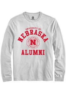 Summit Sportswear Nebraska Cornhuskers White Alumni Arch Long Sleeve T Shirt