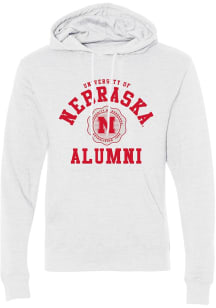 Summit Sportswear Nebraska Cornhuskers Mens Ash Alumni Arch Long Sleeve Hoodie