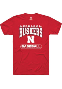 Summit Sportswear Nebraska Cornhuskers Cardinal Baseball Short Sleeve T Shirt