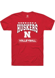 Summit Sportswear Nebraska Cornhuskers Cardinal Volleyball Short Sleeve T Shirt