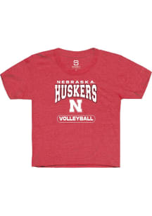 Summit Sportswear Nebraska Cornhuskers Youth Red Volleyball Short Sleeve T-Shirt