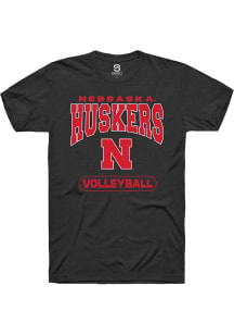 Summit Sportswear Nebraska Cornhuskers Black Volleyball Short Sleeve T Shirt