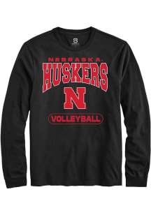 Summit Sportswear Nebraska Cornhuskers Black Volleyball Long Sleeve T Shirt
