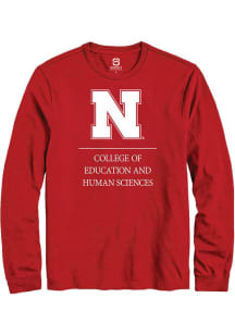 Summit Sportswear Nebraska Cornhuskers Red College of Education and Human Sciences Long Sleeve T S..