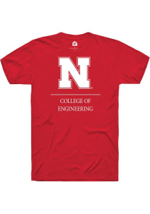 Rally Nebraska Cornhuskers Red College of Engineering Short Sleeve T Shirt