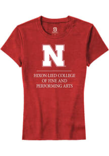 Summit Sportswear Nebraska Cornhuskers Womens Red Hixon-Lied College of Fine and Performing Arts S..