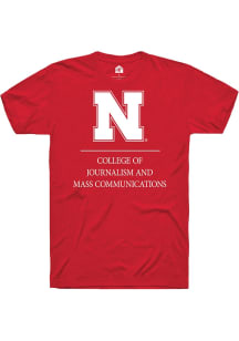 Rally Nebraska Cornhuskers Red College of Journalism and Mass Communications Short Sleeve T Shirt