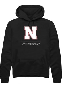 Summit Sportswear Nebraska Cornhuskers Mens Black College of Law Long Sleeve Hoodie