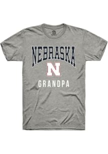 Summit Sportswear Nebraska Cornhuskers Grey Grandpa Short Sleeve T Shirt